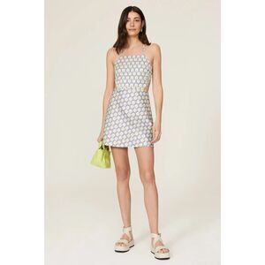 Ronny Kobo Womens Green Lined Backless Sheath Frena Mini Dress XL